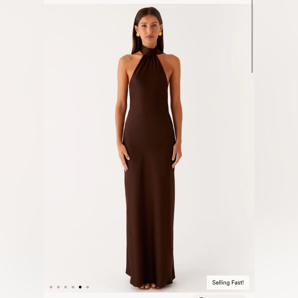Worn once peppermayo keena satin maxi dress